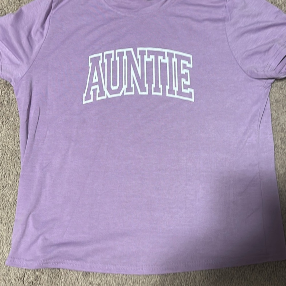 Purple 'Auntie' T-Shirt